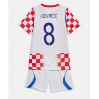 Stroje piłkarskie Chorwacja Mateo Kovacic #8 Koszulka Podstawowej dla dzieci MŚ 2026 Krótki Rękaw (+ szorty)